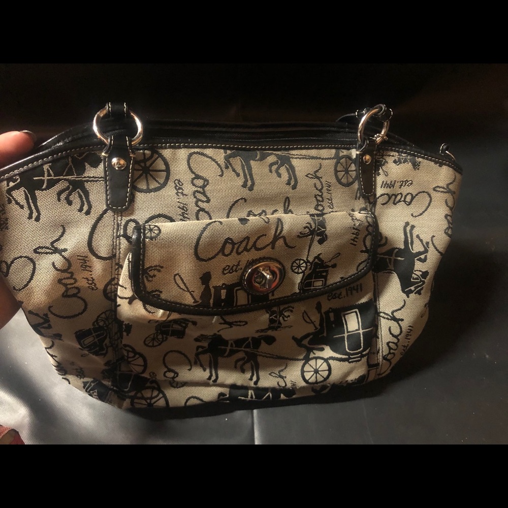 Coach horse and buggy purse (pre-owned)
